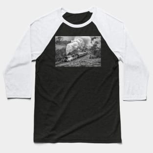 King Edward the Second - Black and White Baseball T-Shirt